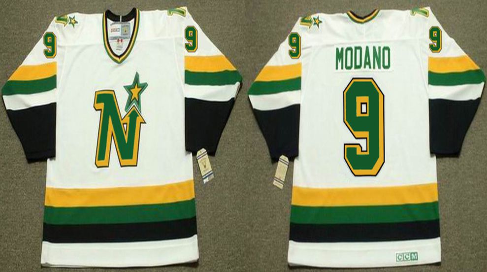 2019 Men Dallas Stars #9 Modano White CCM NHL jerseys1->vancouver canucks->NHL Jersey